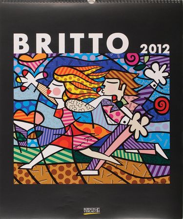 Lot #520 Romero Britto: The dynamic and spirited stylings of Romero Britto, signed on each month - Image 1