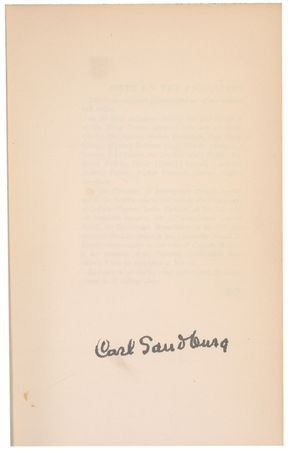 Lot #597 Carl Sandburg - Image 1