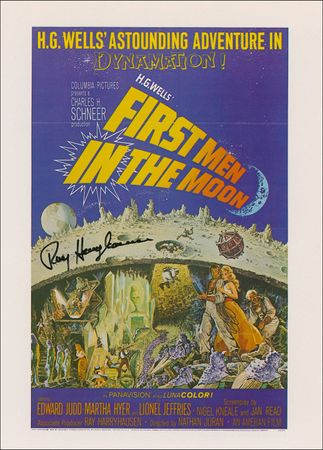 Lot #1385 Sci-Fi: Ray Harryhausen Signed Photographs - Image 2