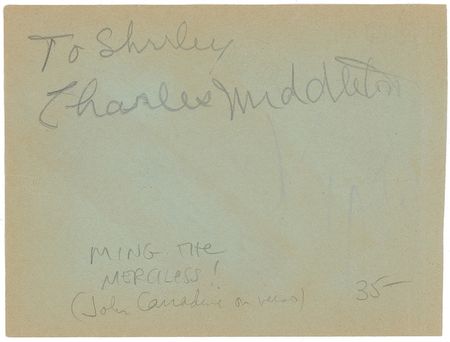 Lot #1149 Buster Crabbe and Charles Middleton Signed Photograph and Signature - Image 1