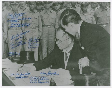 Lot #429 World War II: Pacific Theater Signed Photographs - Image 1