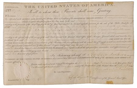 Lot #77 Andrew Jackson Signed Document - Image 1