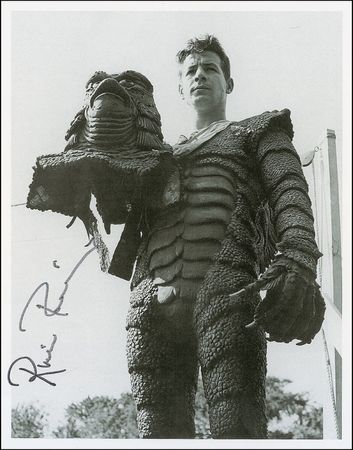 Lot #1155 Creature from the Black Lagoon: Ricou Browning Sketch and Signed Photograph - Image 1
