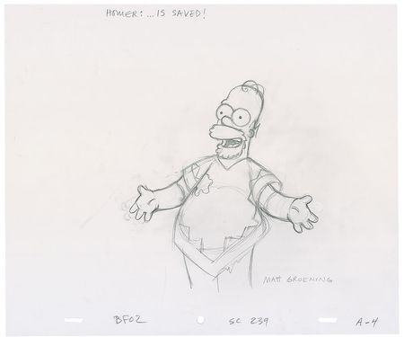 Lot #645 Matt Groening Sketches - Image 1