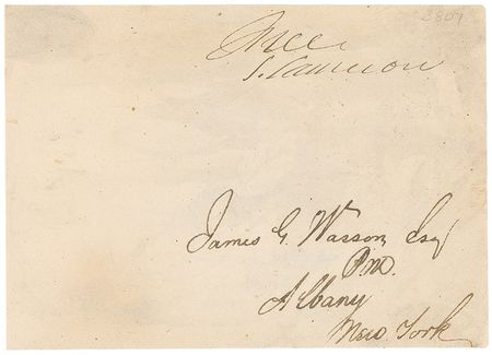 Lot #336 Daniel Webster and Simon Cameron Free Franks - Image 2