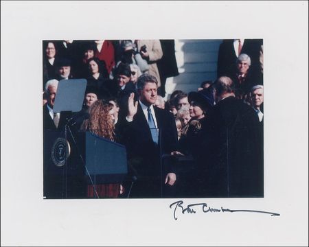 Lot #28 Bill Clinton Signed Photograph