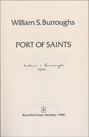 Lot #525 William S. Burroughs Book - Image 1