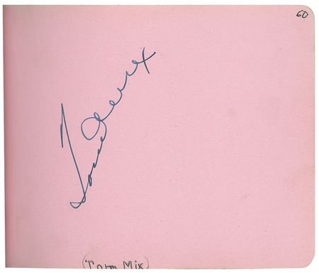 Lot #1083 Autograph Album: An outstanding array of signatures collected during Hollywood’s golden era, including Basil Rathbone, Cary Grant, Tom Mix, Bill Boyd, Helen Twelvetrees, and many more - Image 2