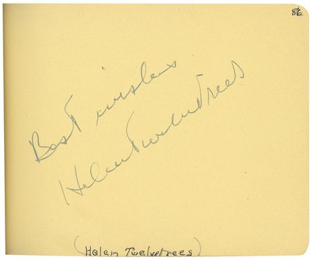 Lot #1083 Autograph Album: An outstanding array of signatures collected during Hollywood’s golden era, including Basil Rathbone, Cary Grant, Tom Mix, Bill Boyd, Helen Twelvetrees, and many more - Image 5
