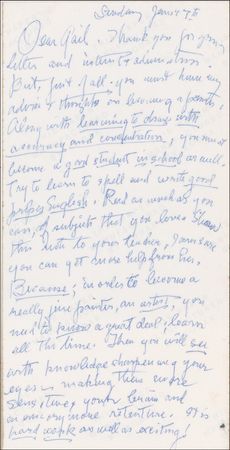 Lot #621 Henriette Wyeth Handwritten Letter Signed - Image 1