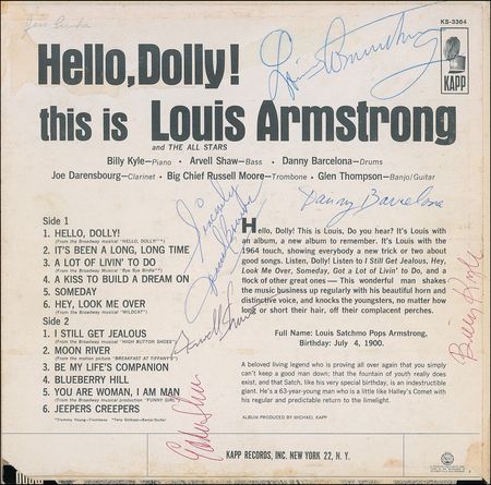 Lot #696 Louis Armstrong Album - Image 1