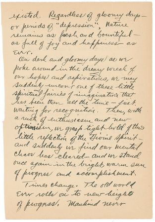 Lot #516 L. Frank Baum, Jr: ?Do you have the faith of a child who believes in fairies? Yes?there are fairies! Not the little imaginative people we read of in children?s stories, but none the less, real workers of magic? - Image 2