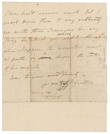 Lot #235 Henry Grattan: Grattan finds himself at a loss while attempting to communicate King George?s declining mental state - Image 2