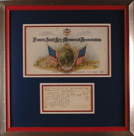 Lot #566 Francis Scott Key: Key moves to Washington in 1828 after the C & O Canal starts construction through his Georgetown home - Image 1