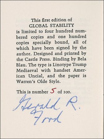 Lot #55 Gerald Ford Book - Image 1