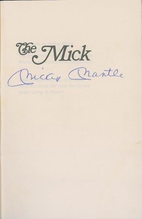 Lot #1572 Mickey Mantle Book - Image 1