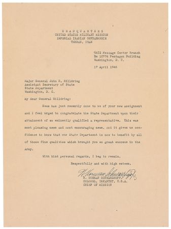Lot #419 Carl Spaatz and H. Norman Schwarzkopf, Sr - Image 1