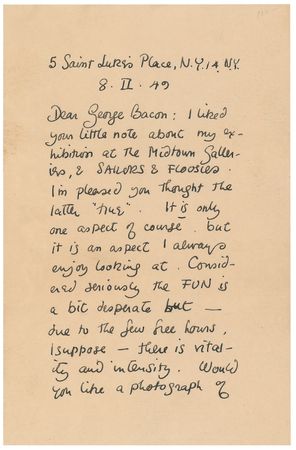 Lot #527 Paul Cadmus: ?Considered seriously the FUN is a bit desperate but?due to the few free hours, I suppose?there is vitality and intensity? - Image 1