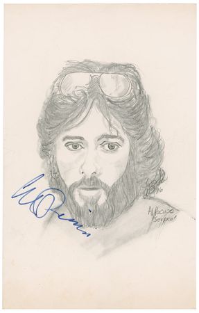 Lot #1180 Robert DeNiro and Al Pacino Sketches - Image 2