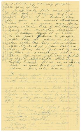 Lot #245 Howard Hughes: Unique and revealing repartee between Hughes and his wife as he drops a bombshell about an employee: “I gave her the hepatitis” - Image 2
