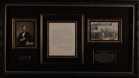 Lot #93 Abraham Lincoln: Lincoln calls for New York troops in the draft which incited riots in the streets - Image 1