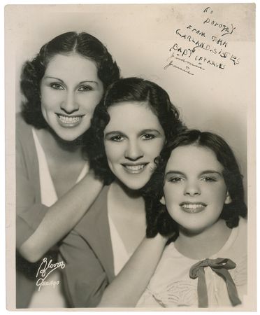 Lot #1207 Judy Garland: Judy signs at age 12â€”the earliest know Garland signed photo to come to light - Image 2
