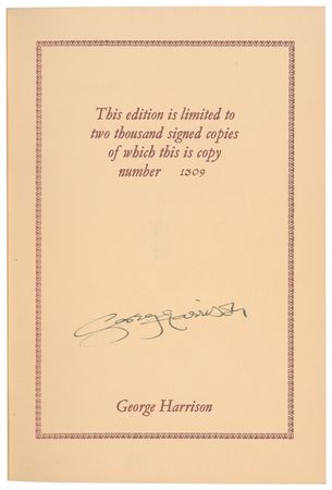 Lot #44 George Harrison - Image 1