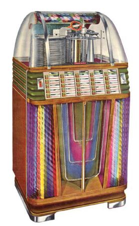 Lot #720 1951-1952 Rockola Rocket Jukebox 52-50 model 1434 - Image 4