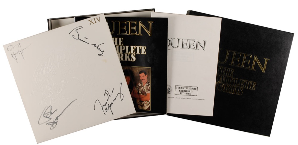 Queen: Scarce 'Queen the Complete Works' signed box set |