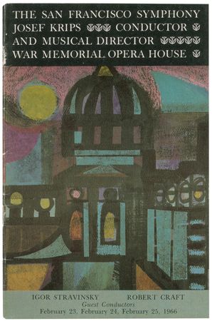 Lot #968 Igor Stravinsky Program - Image 2