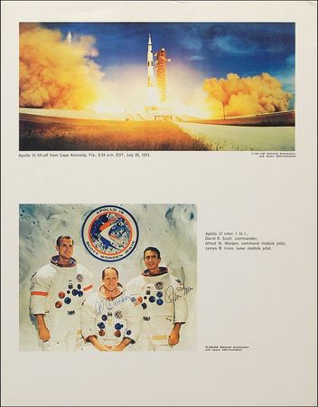 Lot #474 Jim Irwin and Al Worden Signed Photograph - Image 1