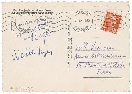 Lot #588 Fernand Leger Signature - Image 1