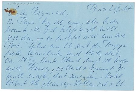 Lot #1043 Ingrid Bergman Handwritten Letter Signed - Image 1