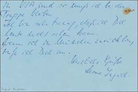 Lot #1043 Ingrid Bergman Handwritten Letter Signed - Image 2