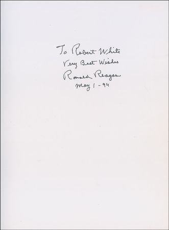 Lot #93 Ronald Reagan Book - Image 1