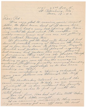 Lot #1464 NY Yankees: Art Fletcher: ?Have had a very bad spring for training until the past week?They call us the Worlds Champs just the same? - Image 1