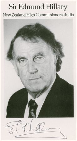 Lot #219 Edmund Hillary Signed Photographs - Image 2