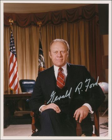 Lot #36 Gerald Ford Signed Photograph