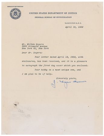 Lot #222 J. Edgar Hoover Group Lot - Image 1