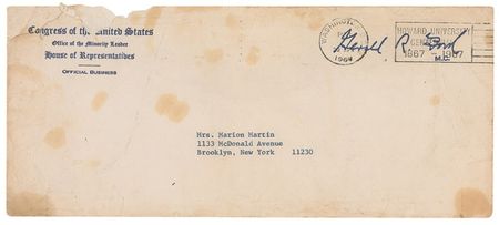 Lot #38 Gerald Ford: ?I am in complete agreement with you that the burning of the American flag in New York City was shocking and intolerable? - Image 2
