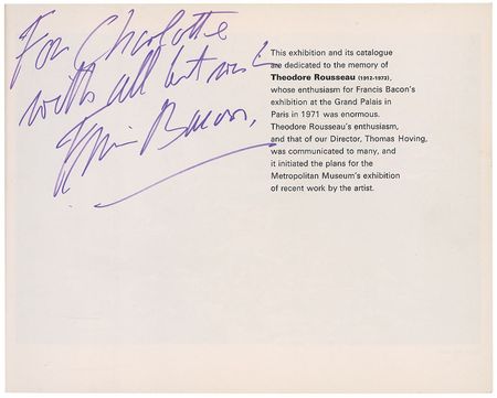 Lot #529 Francis Bacon: Jarring collection from the artistic master of macabre - Image 1