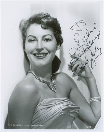 Lot #1130 Ava Gardner Signed Photographs - Image 1
