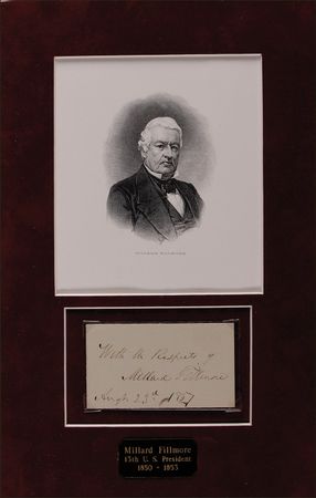 Lot #32 Millard Fillmore Signature