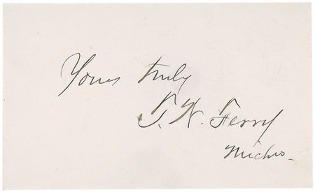 Lot #29 Thomas W. Ferry: President for a day