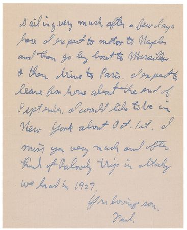 Lot #207 John Paul Getty Handwritten Letter Signed - Image 2
