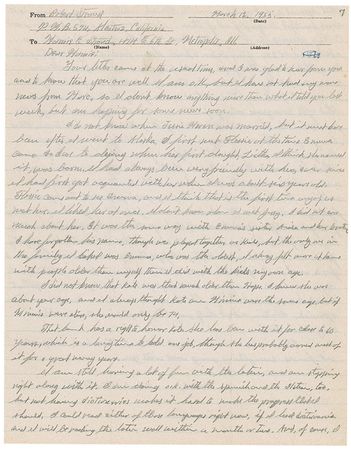 Lot #299 Robert Stroud: ?Their language is the same way, and is undoubtedly the most perfect language ever invented? - Image 1