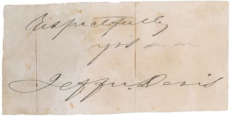 Lot #177 Jefferson and Varina Davis Signatures - Image 2