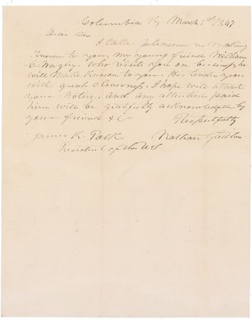 Lot #90 James K. Polk: “It is due to him. It should be done” - Image 3