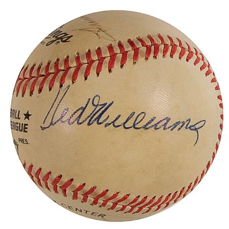 Lot #1343 Baseball: 500 Home Run Club Baseball - Image 1