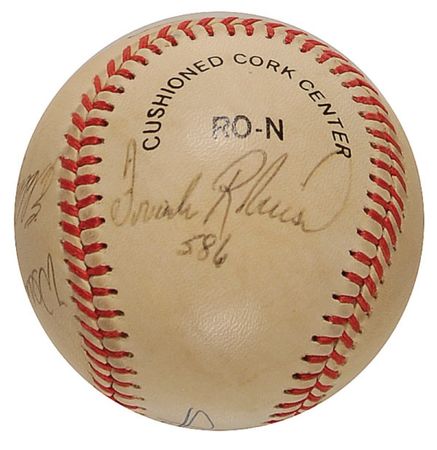 Lot #1343 Baseball: 500 Home Run Club Baseball - Image 2